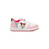 Sneakers primi passi bianche a pois da bambina con glitter argento e stampa Minnie, Scarpe Bambini, SKU s332500079, Immagine 0